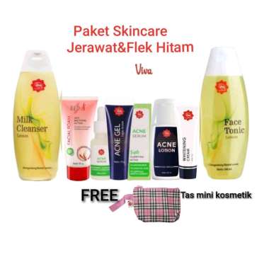 Paket Viva Mencerahkan Flek Hitam,Berminyak,Jerawat&Pori-pori Besar