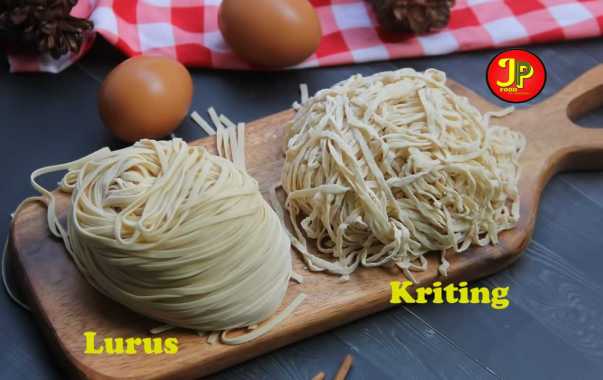 Mie gepeng mentah untuk bakmie mie ayam dan yamin GM TELUR AYAM KRITING