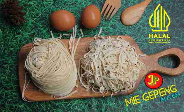 Mie gepeng mentah untuk bakmie mie ayam dan yamin GM TELUR AYAM LURUS