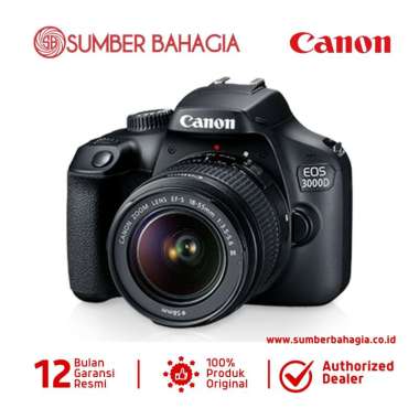 Sumber Bahagia - Canon EOS 3000D Kit 18-55mm IS III Kamera DSLR