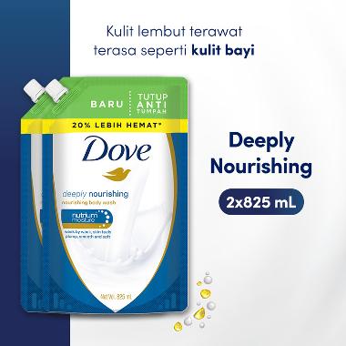 Promo Harga Dove Body Wash Deeply Nourishing 850 ml - Blibli