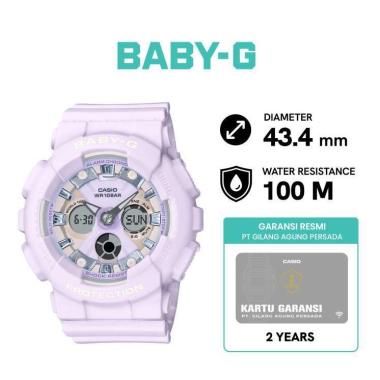 Casio Baby-G Jam Tangan Wanita Analog Digital Original BA-130WP-6ADR