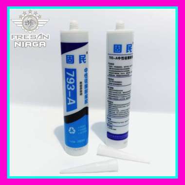 Lem Silikon NETRAL Botol NEUTRAL Silicone Sealant Cartridge Lem Kaca Lem Alumunium Lem Beton Lem Sea