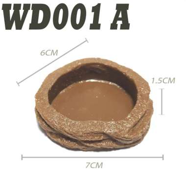 WD020 HERMIT CRAB RAMP BOWL TEMPAT MINUM MAKAN RENDAM KELOMANG 2IN1 WD001 BIASA