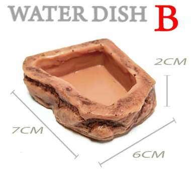 WD020 HERMIT CRAB RAMP BOWL TEMPAT MINUM MAKAN RENDAM KELOMANG 2IN1 WD001A GRADE A