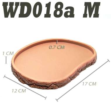 WD020A MEDIUM FEEDING DISH TEMPAT PIRING WADAH MAKAN KURA-KURA DARAT REPTILE SULACATA SULKATA TORTOI