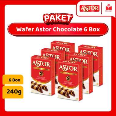 Promo Harga Astor Wafer Roll Chocolate 40 gr - Blibli
