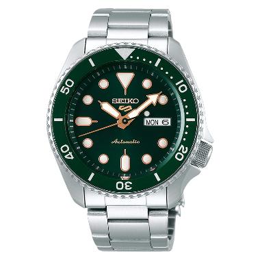 Jam Tangan Pria Seiko 5 Sports SRPD63K1 5KX Hulk SKX Sports Style Automatic Green Dial Stainless Ste