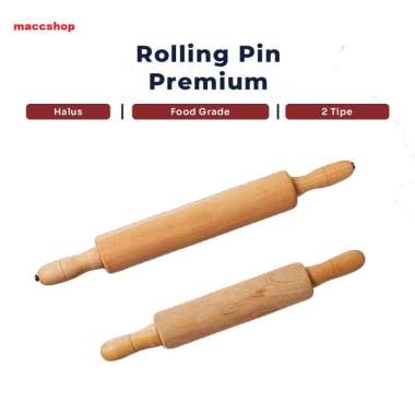 ROL KUE ROLLING PIN PENGGILING ADONAN BAHAN KAYU GAGANG SOLID
