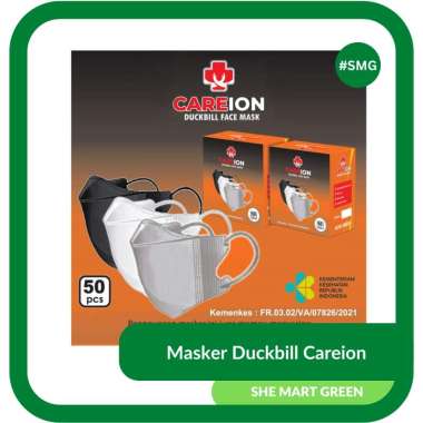 Masker Careion Duckbill Face Mask isi 50 Hitam