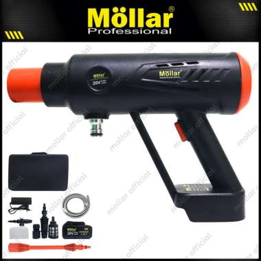 MOLLAR 20500 Mesin Cuci Steam Motor Baterai 21V Cordless Jet Cleaner