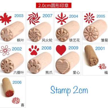 Stamp Stempel Kue Bakpao Bakpia 2cm| STAMP2001 stamp - 2002 Bunga