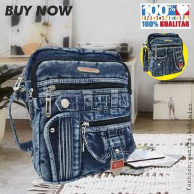 Tas Slempang Jeans Pria Tas Selempang Cowok tas Selmpang Laki Laki Tas Selempan Bahu Remaja Cowo Mod