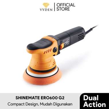 Mesin Poles Body Mobil Dual Action Polisher Shinemate ERO600 G2 Perawatan Otomotif TANPA IPO PAD