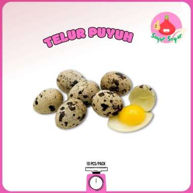 Telur Puyuh 10 Butir / Telur Puyuh Mentah / Telur Segar - Bawangbagus