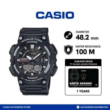CASIO Sporty AEQ-110W-1AVDF Jam Tangan Unisex BLACK