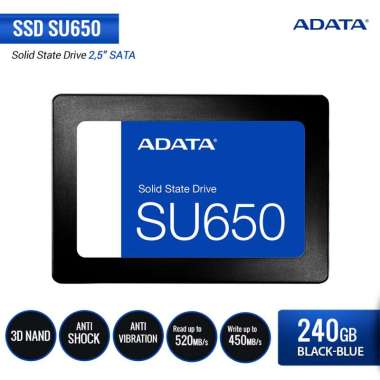 ADATA SU650 Ultimate SSD [240GB/ 2.5 Inch/ SATA III] hitam