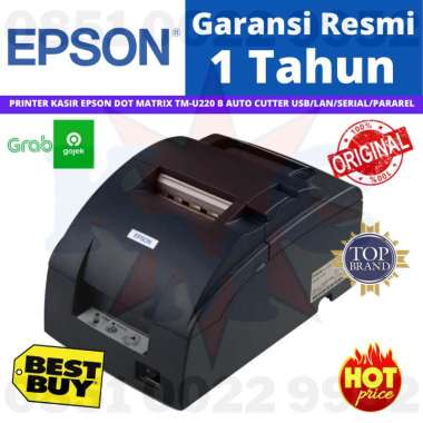 PRINTER KASIR EPSON TMU 220 B TMU-220B AUTO CUTTER USB/SERIAL/LAN - USB PARALEL