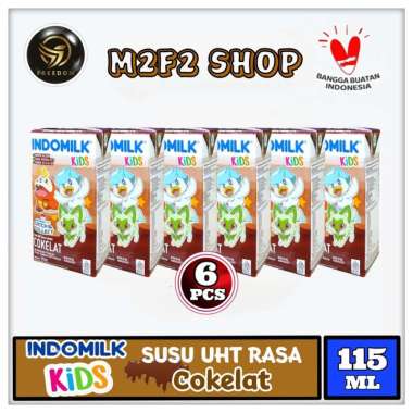 Promo Harga Indomilk Susu UHT Kids Cokelat per 6 tpk 115 ml - Blibli