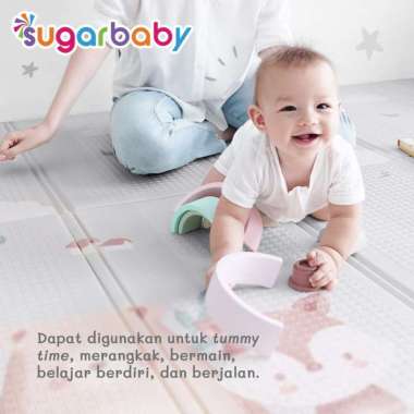 Sugar Baby Foldable Baby Playmat Nature Series Karpet Bayi Blue
