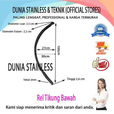 OEM Rel Tikung Bawah Pintu Garasi Banten