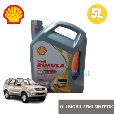 Shell Rimula R4X 15W40 [5L] Oli Mobil Diesel Ukuran Galon Oli Mobil Shell Pajero Diesel / Innova Die