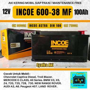 Aki Mobil INCOE ASTRA MF 60038 60044 DIN 100 Aki Kering 12V / 100Ah