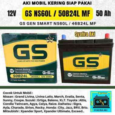 Aki Mobil NS60L / 4624L GS Aki kering 12 Volt 45 Ampere