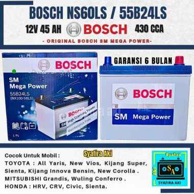 Aki Mobil Toyota Sienta NS60LS Bosch Aki Kering 46B24LS