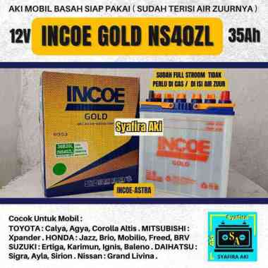 Aki Mobil Nissan Grand Livina -Datsun Go NS40ZL INCOE GOLD Aki Basah