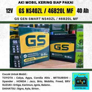 Aki mobil Agya, Ayla, Calya, Sigra, Sirion GS MF NS40ZL Accu kering