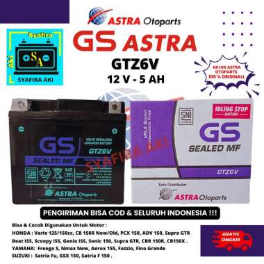Aki Original Honda Vario 125/150 GTZ6V GS Astra Aki kering