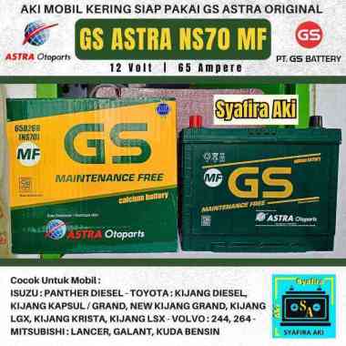 aki mobil / Battery GS astra type GS MF NS70 12volt 65 ah