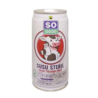 SO GOOD - Susu Steril - 189 ml KALENG