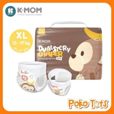Mother-K K-Mom Dual Story Diaper XLarge (XL) 32pcs Diapers Pants Pull Up Popok Celana Bayi Anak