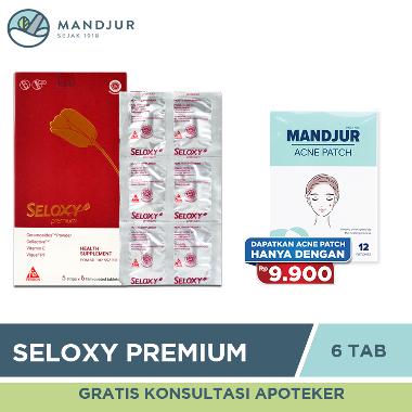 Seloxy Premium 6 Kaplet - Vitamin Kulit Anti Penuaan Dini Anti Kerutan