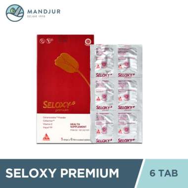 Seloxy Premium 6 Kaplet - Vitamin Kulit Anti Penuaan Dini Anti Kerutan