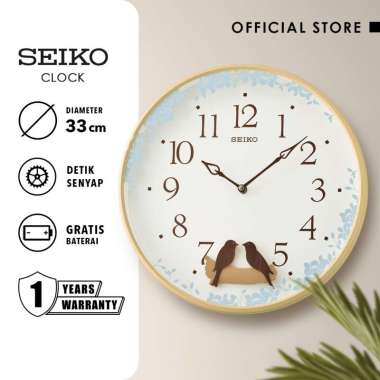 Jam Dinding Seiko Unik QXC237Z Quartz 33cm Pendulum Original