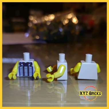 LEGO PARTS 4610034 Torso Tan Western Indians Vest Pattern Upper Part No. 1711 - Yellow Arms Yellow H