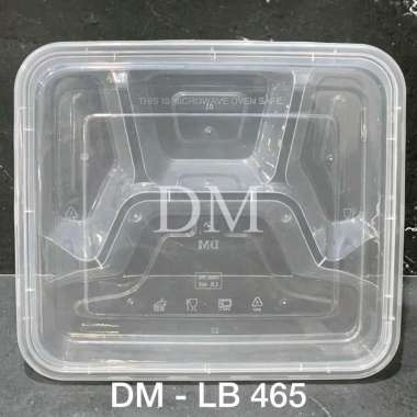 thinwall bento plastik sekat 3 sekat 4 DM LB380/ LB465 isi 25pcs/pak sekat 4