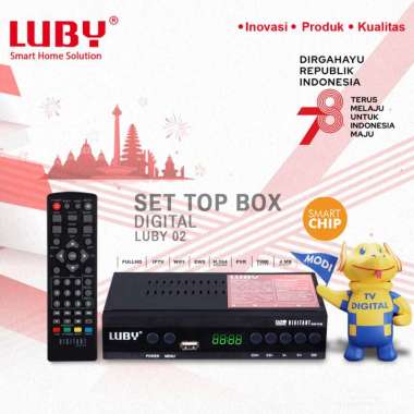 Set Top Box Luby DVB-T2-02 Full HD 1080p SNI STB TV Digital Receiver STB + USB WiFi