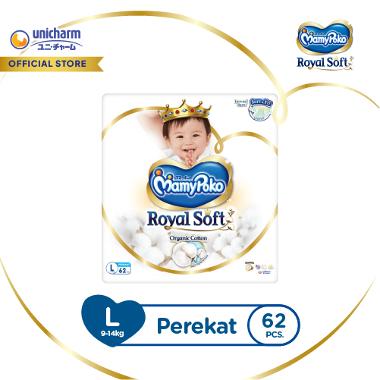 Promo Harga Mamy Poko Perekat Royal Soft L62 62 pcs - Blibli
