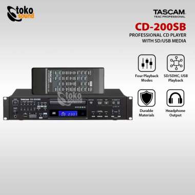 Tascam CD-200SB Professional CD Player with USB / SD Card