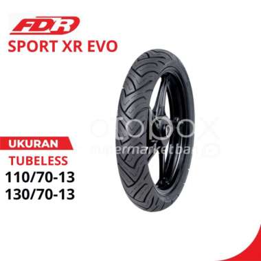BAN MOTOR FDR SPORT XR EVO UKURAN 110/70 & 130/70 RING 13 TUBELESS BAN NMAX DEPAN BELAKANG 130/70-13