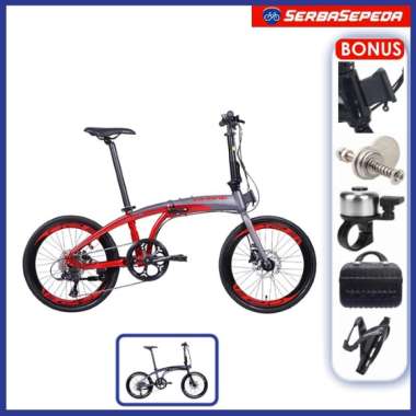 Avand Chester IX Sepeda Lipat 20 Inci Hitam Abu