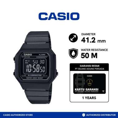 CASIO B650WB-1BDF Vintage Jam Tangan Unisex - Black BLACK