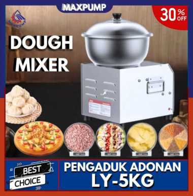 MAXPUMP LY-5KG Mesin Pengaduk Adonan Elektrik Pengaduk Tepung Otomatis Dough Mixer