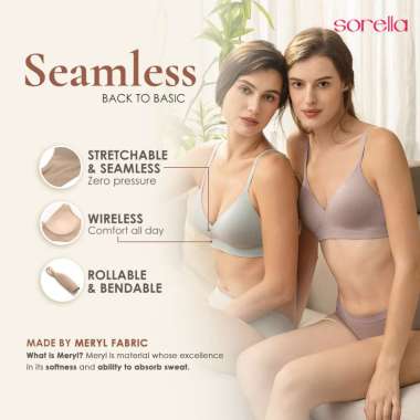 Bra Sorella Seamless (Cup B dan Cup C) S10-28525 Brown 34B