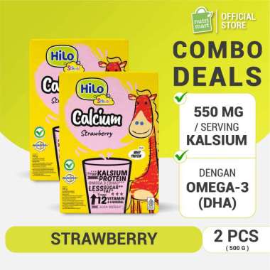 Promo Harga Hilo School Susu Bubuk Strawberry Cheesecake 500 gr - Blibli