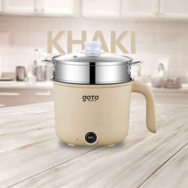 Goto Hopo Electric Frypan Panci Listrik Portable Fry Pan Khaki